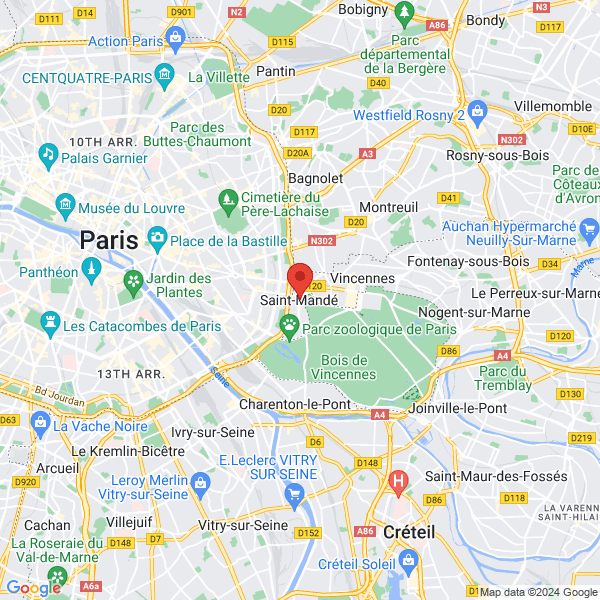 Saint-Mandé - Google map